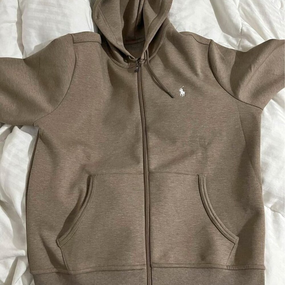 Men’s Polo Tracksuit (dark taupe heather)